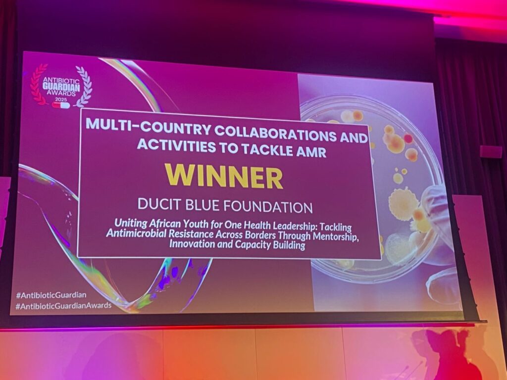 Victory for Africa! Ducit Blue Foundation Wins Big at The Global Antibiotic Guardian Awards 2025