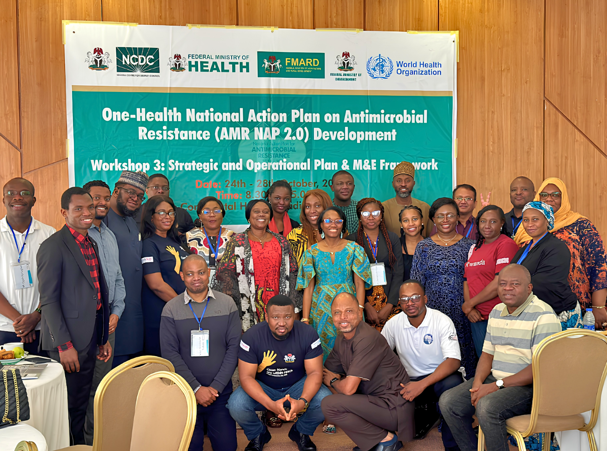 Stakeholders at the launch of Nigeria's Second One Health Antimicrobial Resistance National Action Plan NAP 2.0